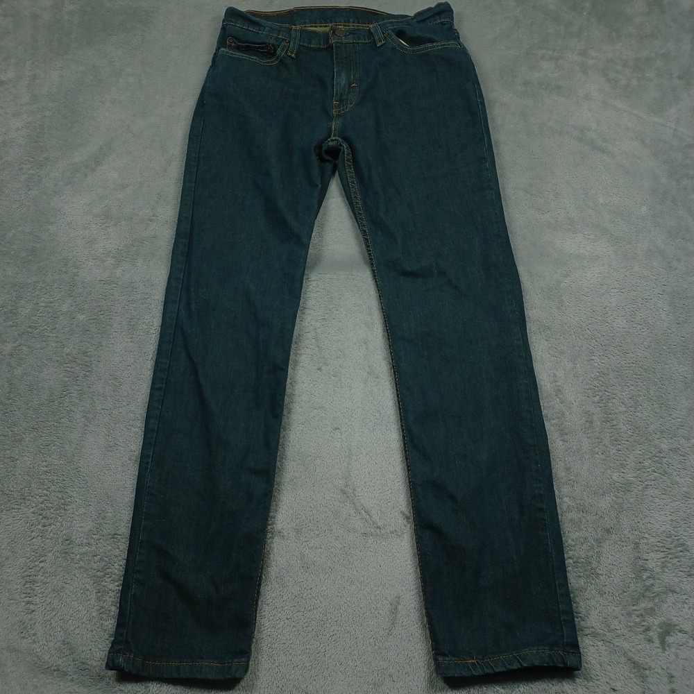 Levis 511 Jeans Mens 29x30 Blue Denim Slim Fit Distressed Pockets Cotton
